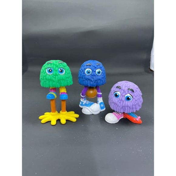 Set of 3 McDonald's Funny Fry Guys on stilts, heel/sneaker and basketball - Picture 1 of 7